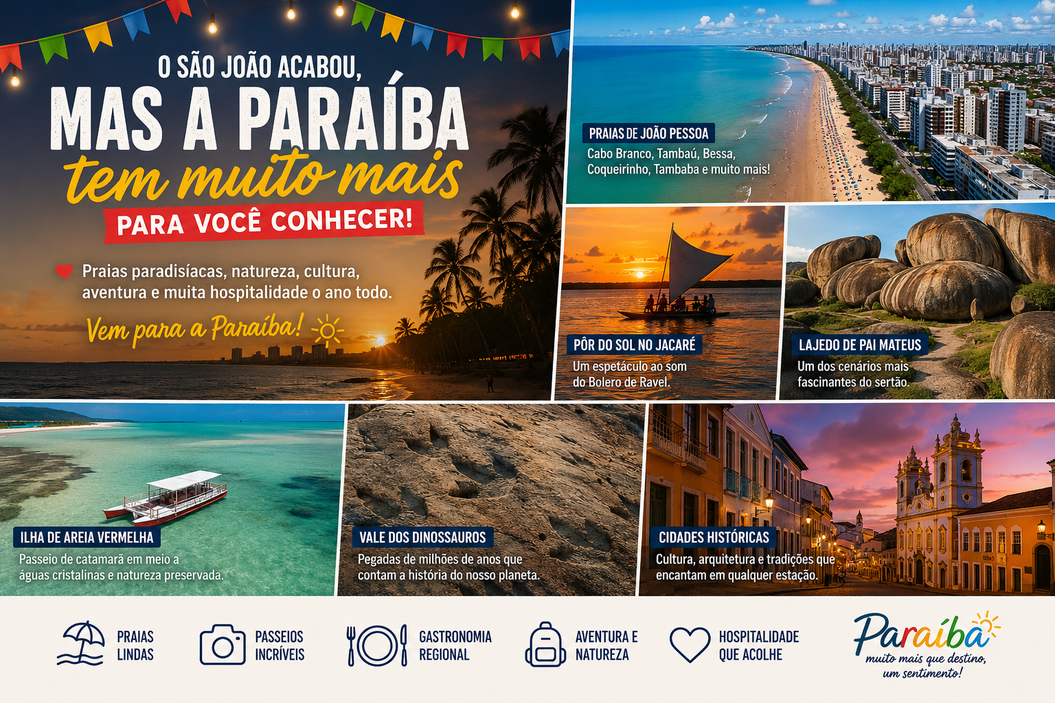 O São João acabou, mas a Paraíba continua cheia de destinos incríveis para conhecer